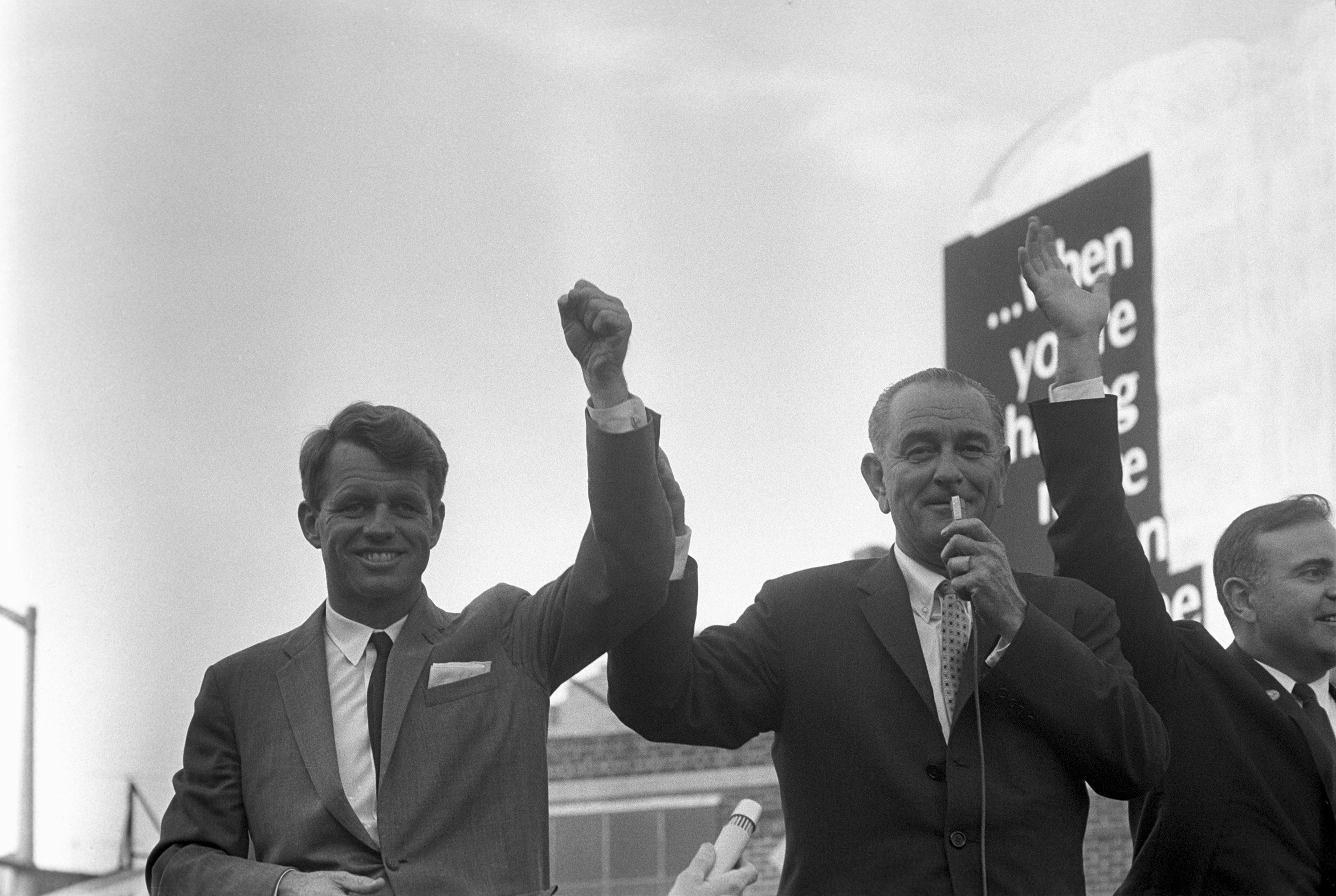 4179 1964 Lyndon Johnson LBJ USA Campaign Window Sticker 