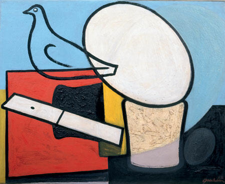 Table Top Still Life with Bird